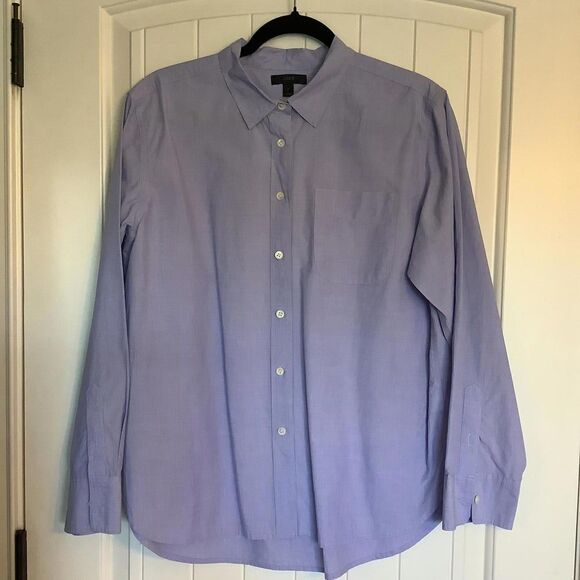 J.Crew Men's Button-Up Shirt - Light Purple - Size L - Picture 1 of 4